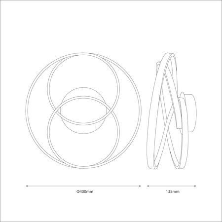 Lampa sufitowa TURNER 32W LED