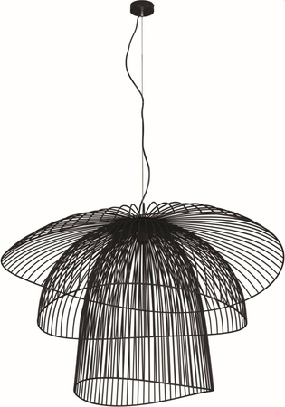 Designerski, druciany, duży żyrandol do salonu KP-12 z serii PLAZA