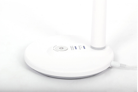 Biała lampka biurkowa, ruchome ramię K-BL1185 BIAŁY z serii DAFI