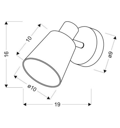 Lampa ścienna kinkiet 1X40W E14 chrom PIN 91-70814