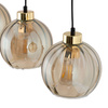 Lampa wisząca DEVI Amber 3xE27 listwa 