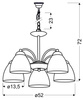 Lampa sufitowa Candellux Uli 35-66169  E27 satyna
