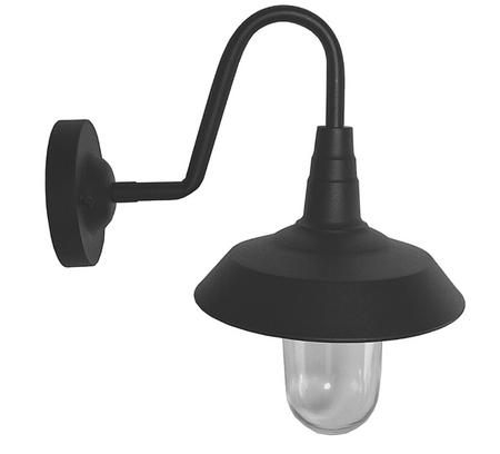 Kinkiet ogrodowy lampa elewacyjna E27 czarny Loft dół