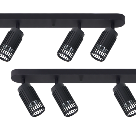 Lampa sufitowa VERTICAL BLACK SPOT 6xGU10