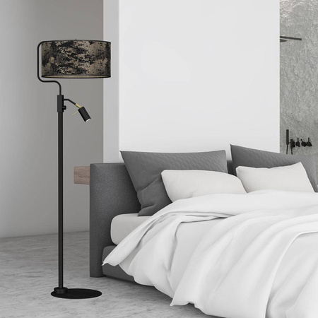 Lampa podłogowa SATINO GOLD 1xE27 + 1x mini GU10