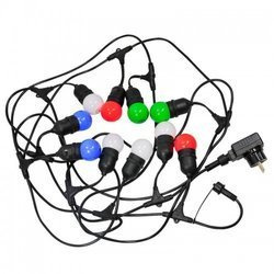 Girlanda ogrodowa 5,6m dekoracyjna Led z kolorowymi żarówkami E27 G45