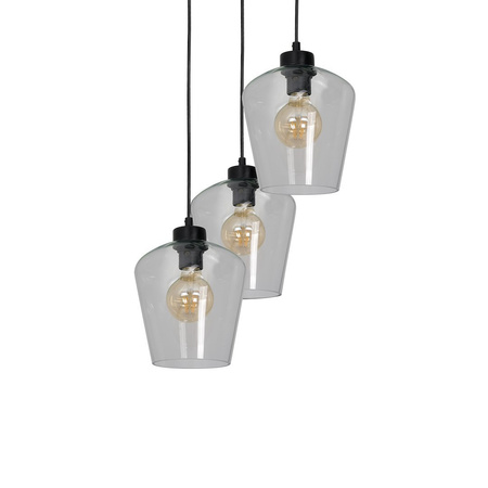 Szklana Lampa wisząca SANTIAGO CLEAR 3xE27