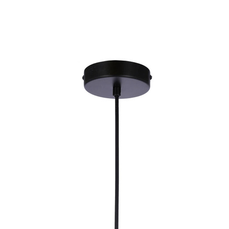 Lampa wisząca Jonera czarna 1xE27 klosz dymiony 31-08428