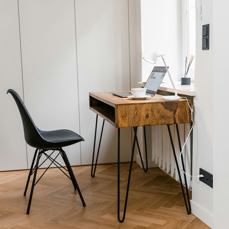 Biała lampka biurkowa, regulowana wysokość K-BL1528 BIAŁY z serii LOLEK