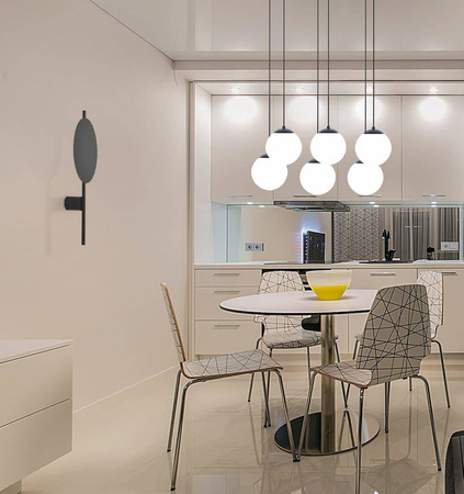 Pojedynczy kinkiet ścienny, w stylu industrialnym K-4637 z serii REGA