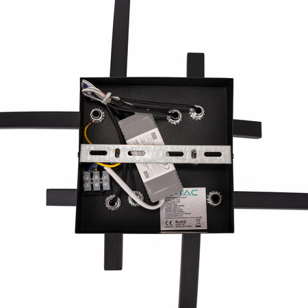 Oprawa Sufitowa V-TAC 24W LED Czarna VT-7790 3000K 2500lm
