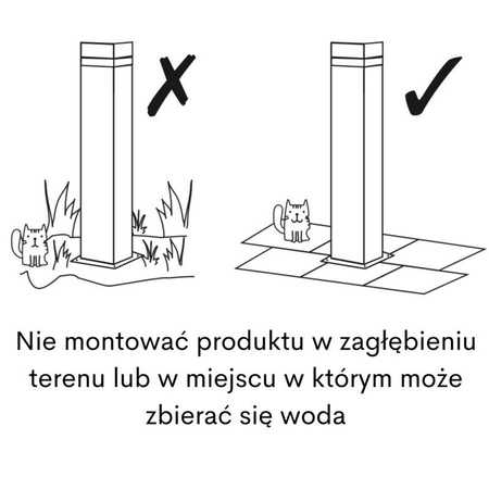 Lampa zewnetrzna GILBERT GU10 50cm