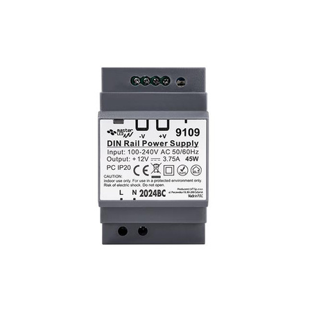 Zasilacz na szynę DIN 12V DC 45W 3.75A IP20