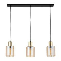 Lampa wisząca SIERRA Gold 3xE27 listwa