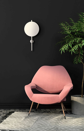 Unikalny kinkiet ścienny w białym kolorze K-5323 z serii PERO