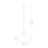 Lampa wisząca VASO 1 WHITE 4W