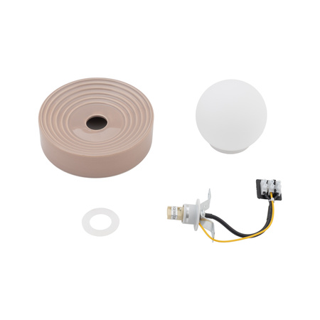 Kinkiet ceramiczny CLAY S 1xG9 okrągły szary Nowodvorski 11748