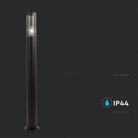 Słupek Ogrodowy V-TAC 100CM Czarny IP44 E27 VT-1185