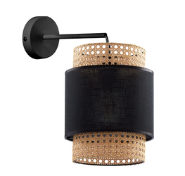 Kinkiet lampa ścienna Boho Black 1x E27 czarny