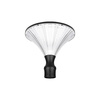 Lampa LED parkowa latarnia E27 Plexio czarna