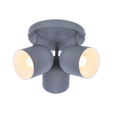 Lampa sufitowa 3xE27 szara 32cm AZURO 98-63236