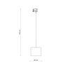 Tk Lighting TRACER WHITE 200 TRÓJOBWODOWY lampa wisząca 1XE27