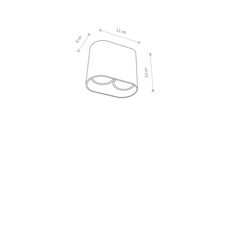 Nowodvorski Lampa punktowa natynkowa biała PAG