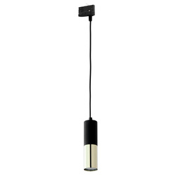 Tk Lighting TRACER TRÓJOBWODOWY BLACK GOLD lampa wisząca 1xGU10