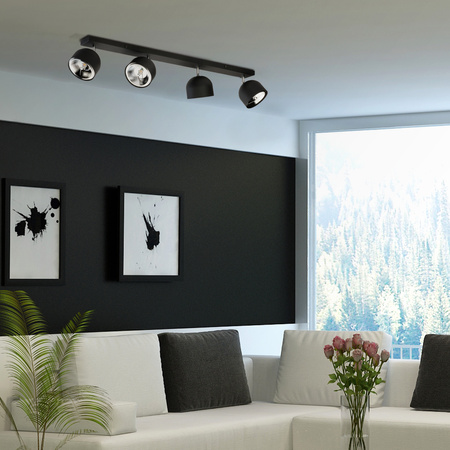 Lampa sufitowa ALTEA Black 4xGU10