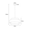 Lampa wisząca K-5281 z serii AMOS 1xE27