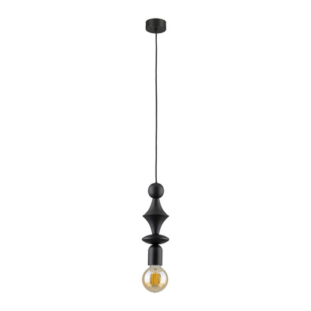Tk Lighting TOWER BLACK lampa wisząca 1XE27