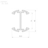 LED P22-8 Profil 3000 mm czarny lakierowany (nr kat 8622817)