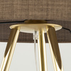 Lampa podłogowa UMBERTO Brown/Gold 1xE27