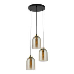 Lampa wisząca SATIPO Amber 3xE27