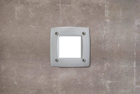 Oprawa elewacyjna ścienna  LETI 100 SQUARE wpuszczana szara Y LED GX53 3W 3000K