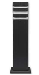 Lampa ogrodowa stojąca MALIBU 1xGU10 grafit  prostokąt 50cm