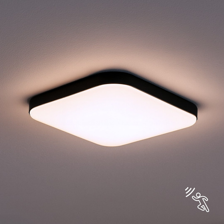 Plafon LED NEMO BLACK 17W z czujnikiem ruchu PIR