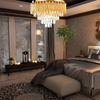 Lampa kryształowa luksusowa żyrandol Luxury WSC014 złota duża