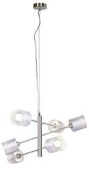 Lampa wisząca regulowana wysokośc satyna 6x40W Sax Candellux 36-70722