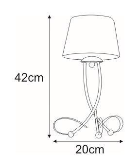 Lampka stołowa / nocna K-4083 z serii SOFIA