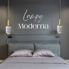 Lampa wisząca szklana MODERNA Slim lustrzana grafitowa