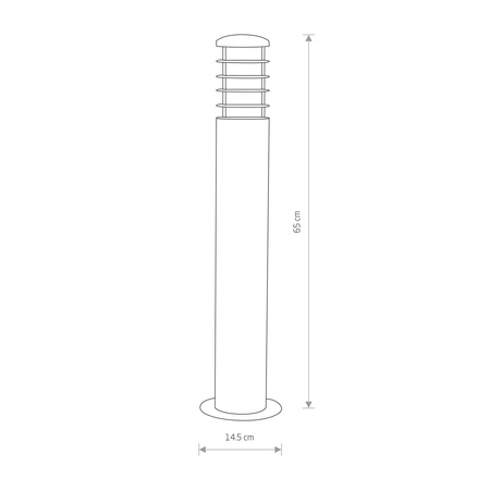 Nowodvorski Lampa stojąca zewnętrzna brązowa HORN