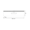 Kinkiet PRADO Chrome 11W LED 3000K