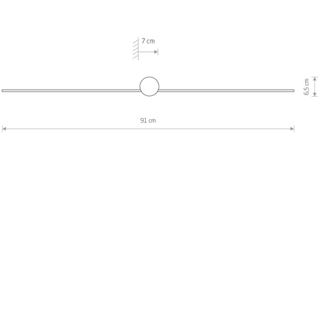 Nowodvorski Kinkiet obrazowy czarny PIN LED M 