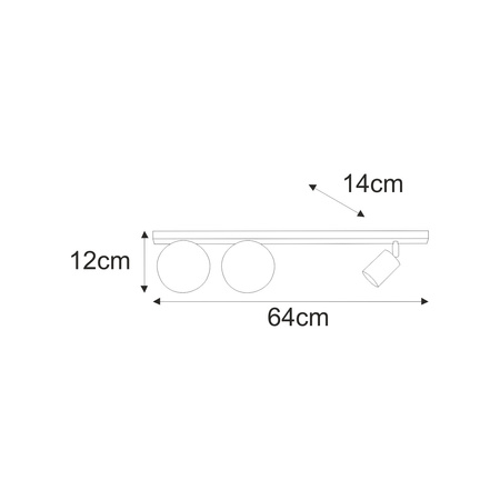 Niebanalna lampa sufitowa w białym kolorze K-5495 z serii ANDI