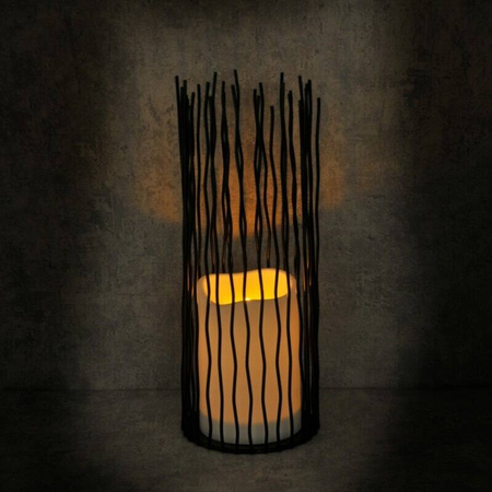 Lampa dekoracyjna Led NYBORG XL czarna 35 cm  IP44 na baterie