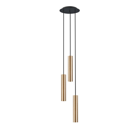 Nowodvorski Lampa wisząca czarna mosiądz BATON 