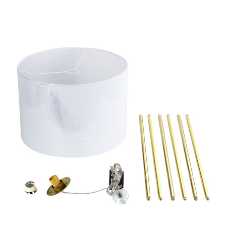 Lampa podłogowa UMBERTO White/Gold 1xE27