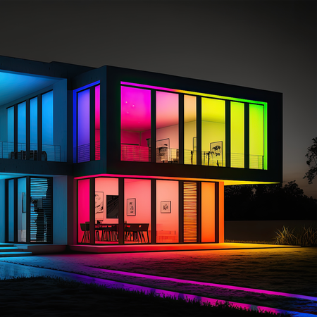 Zastaw taśma LED RGB 5m ze sterownikiem i pilotem