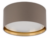 Lampa sufitowa plafon 45cm beżowo złoty 4xE27 okrągły